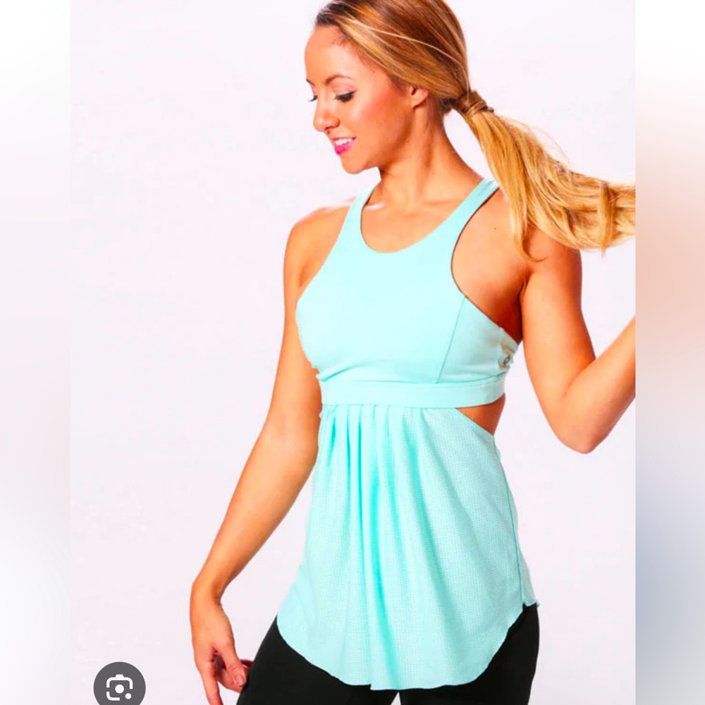 NEW Popflex Goddess Strappy Tank Top in Seafoam (Size 8 or S/M)
